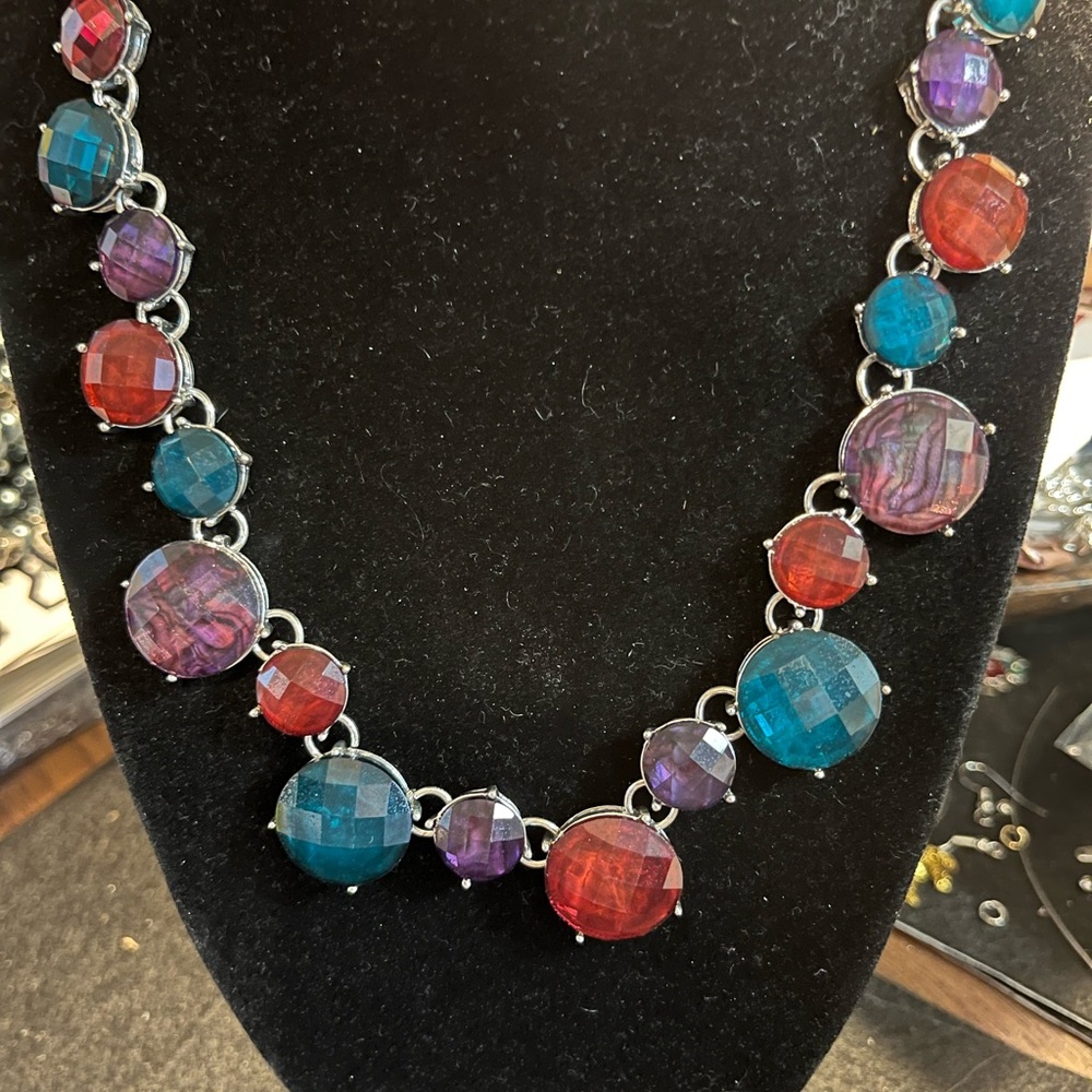 Bill Bass Colorful Statement Necklace
